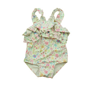 Monsoon Girls Floral 1-piece Swimsuit size: 0-3 Months